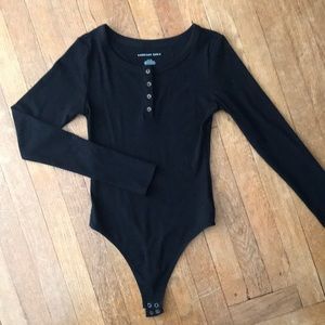 American Eagle S Black Bodysuit